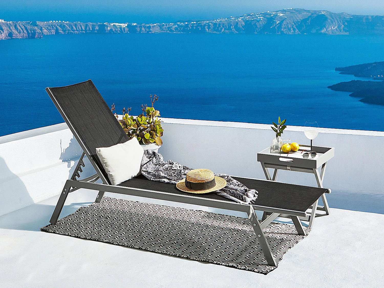 Ligstoel NOLI Metaal Zwart