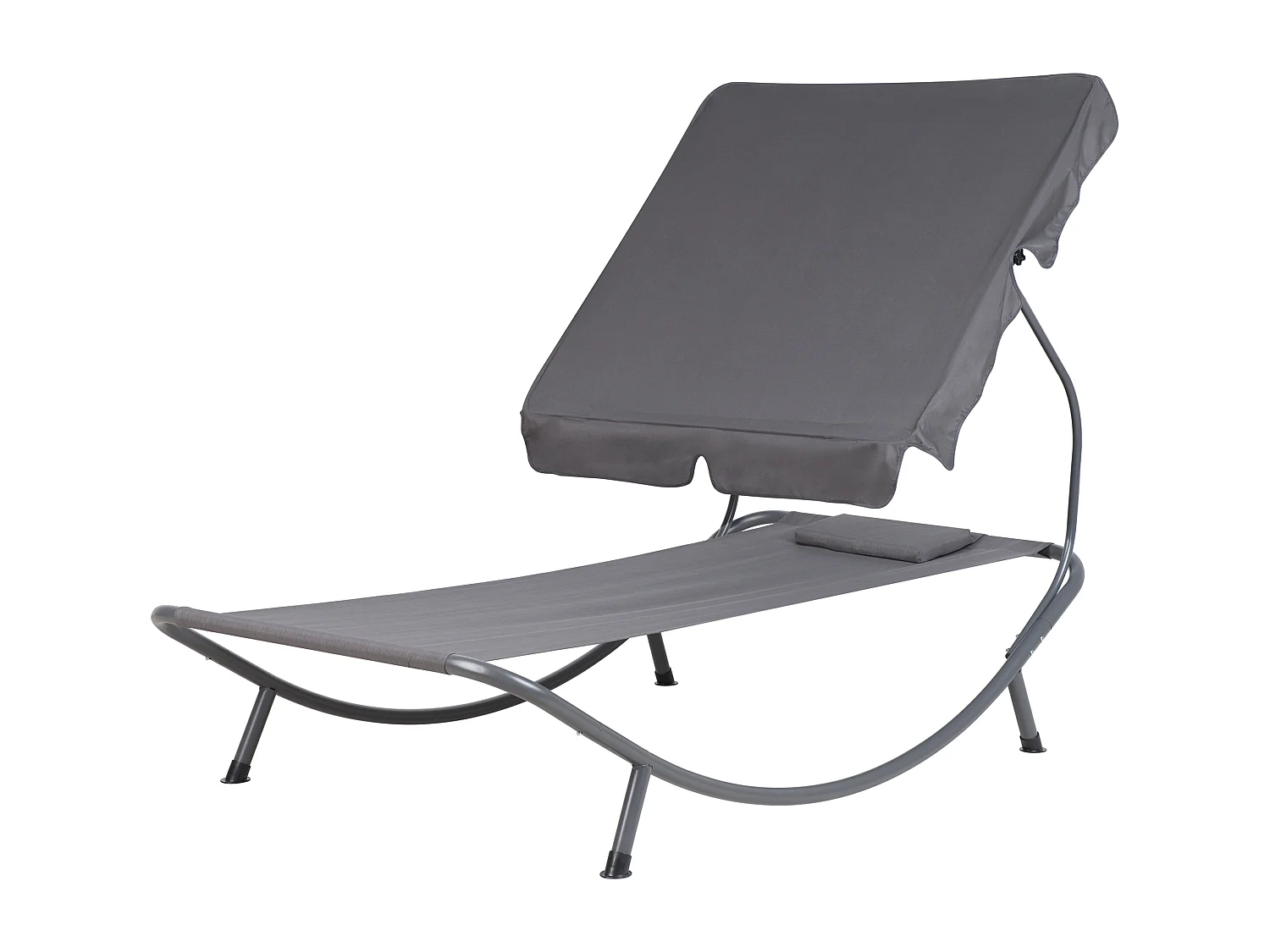 Leżak ogrodowy TERNO Metal Szary