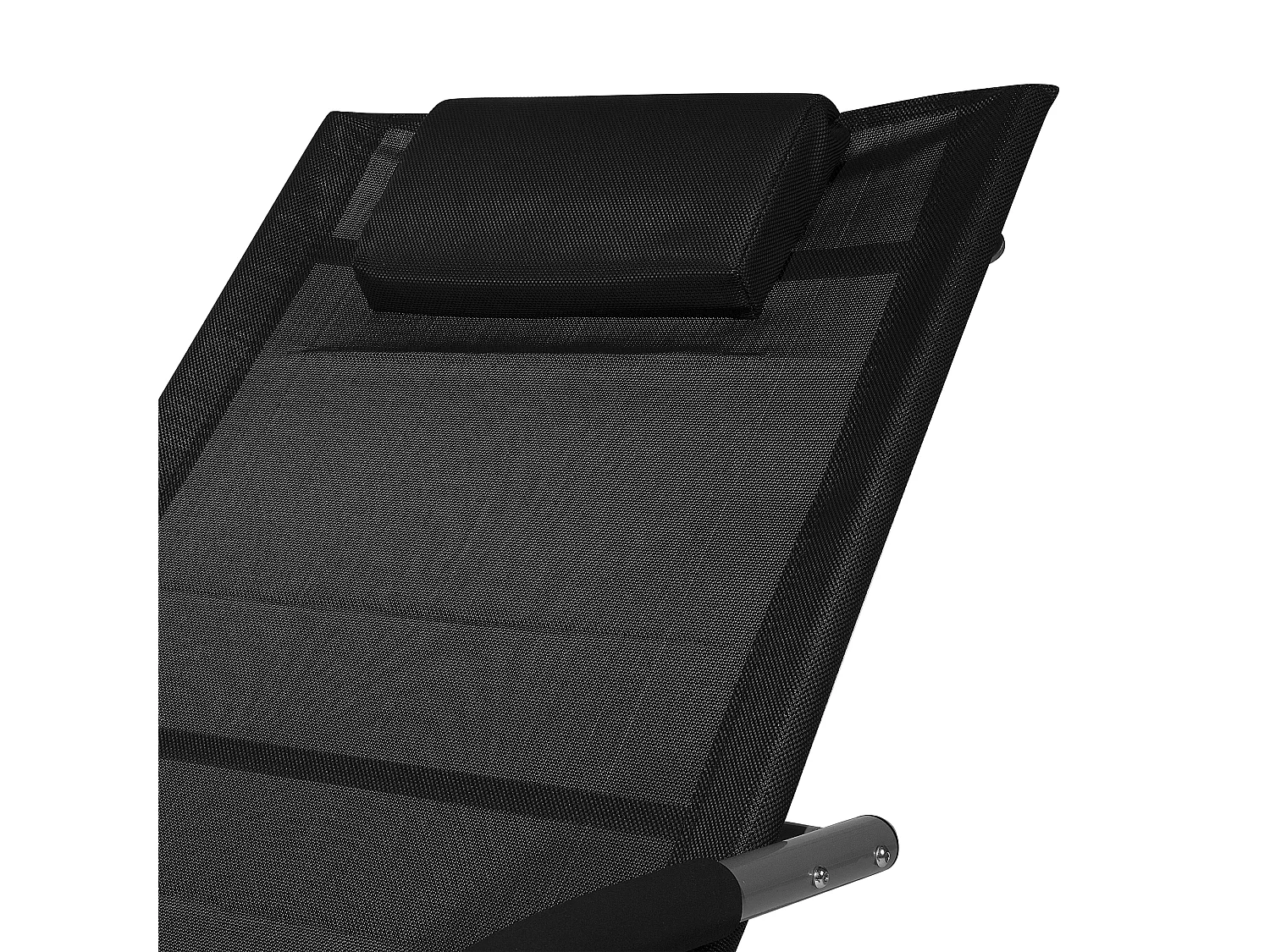 Moderner Gartenstuhl Schaukelfunktion Polyester schwarz Carano