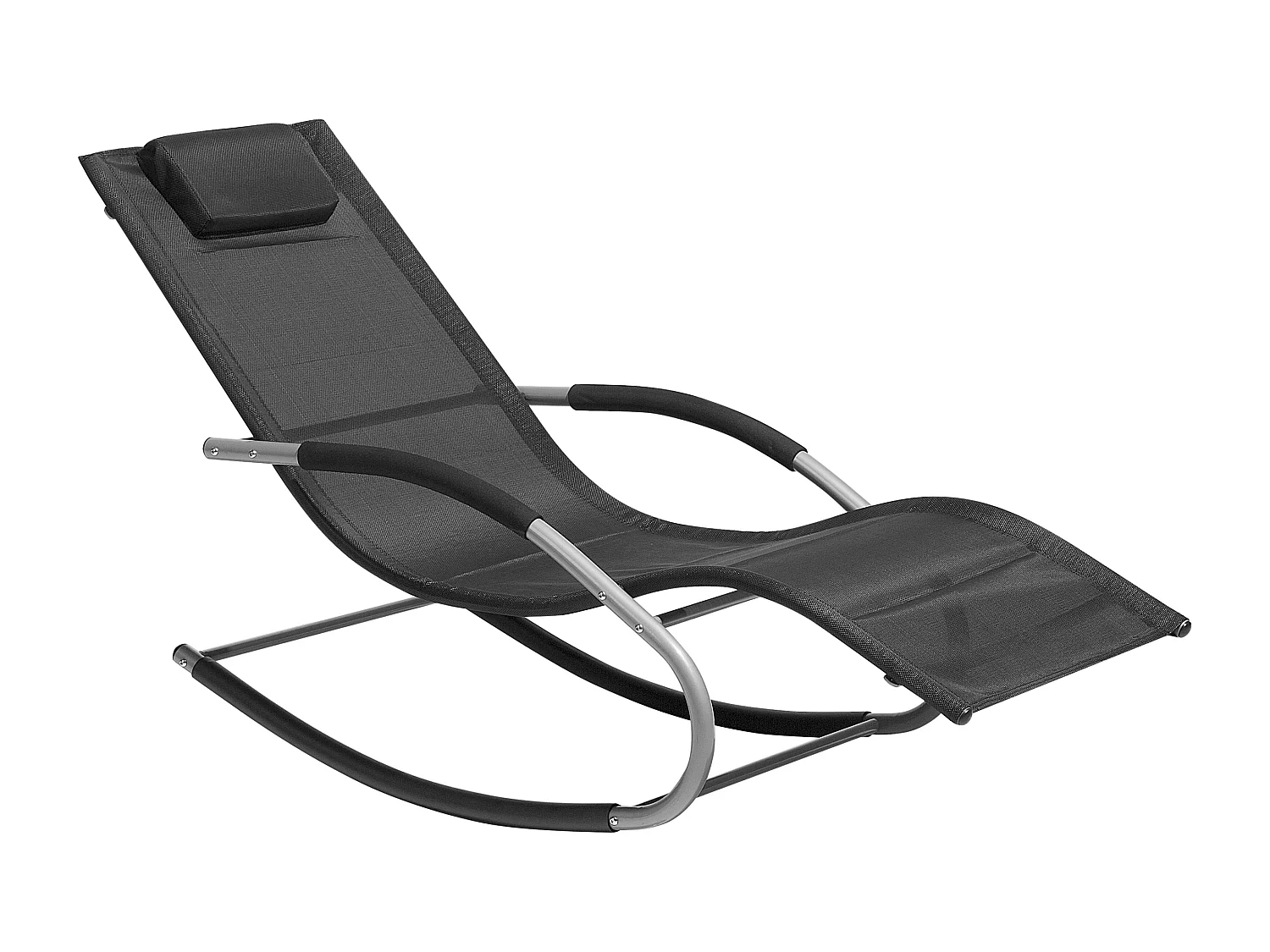 Schommel-ligstoel CARANO Metaal Zwart