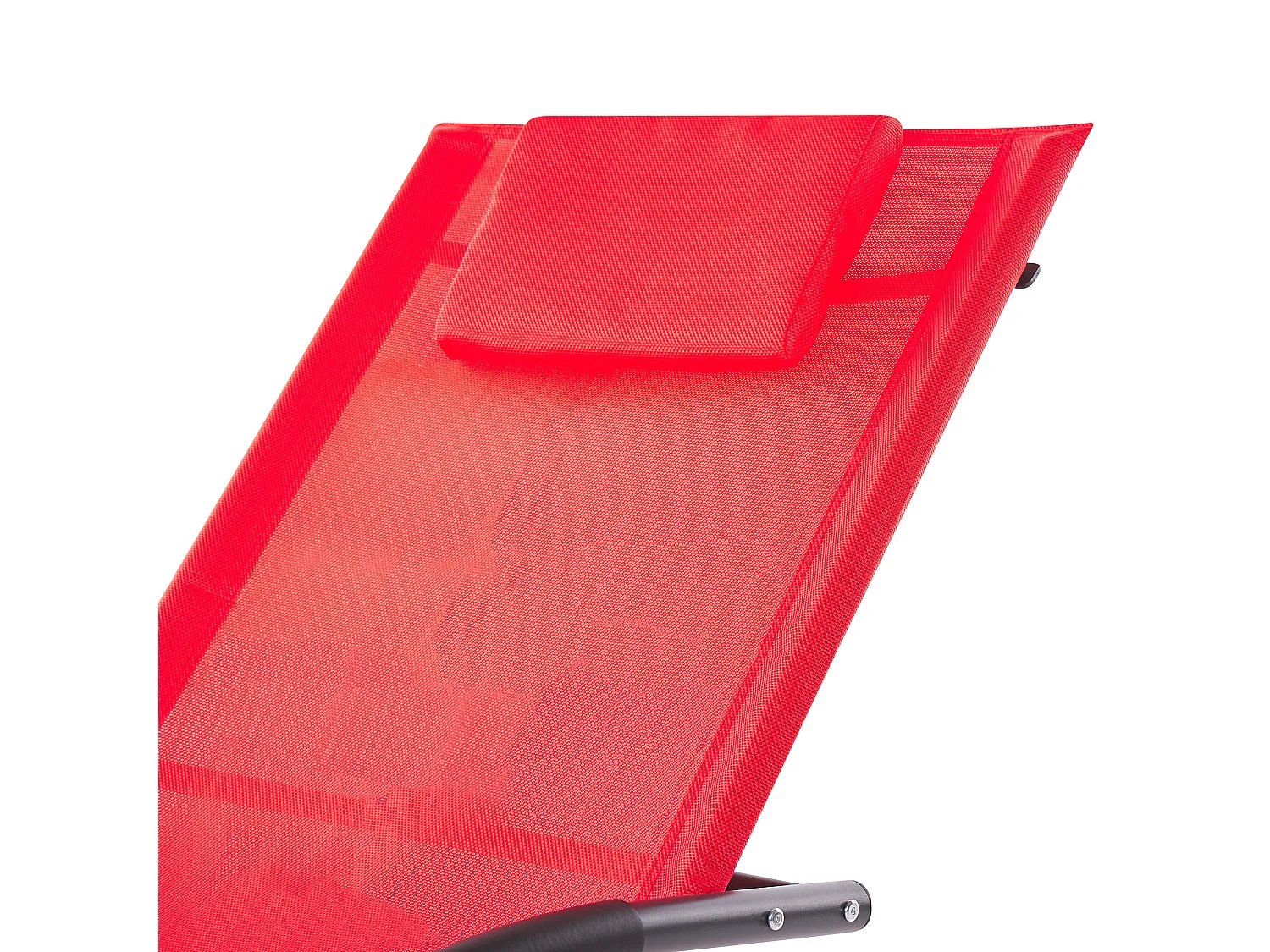 Leżak ogrodowy bujany CARANO II Metal Czerwony