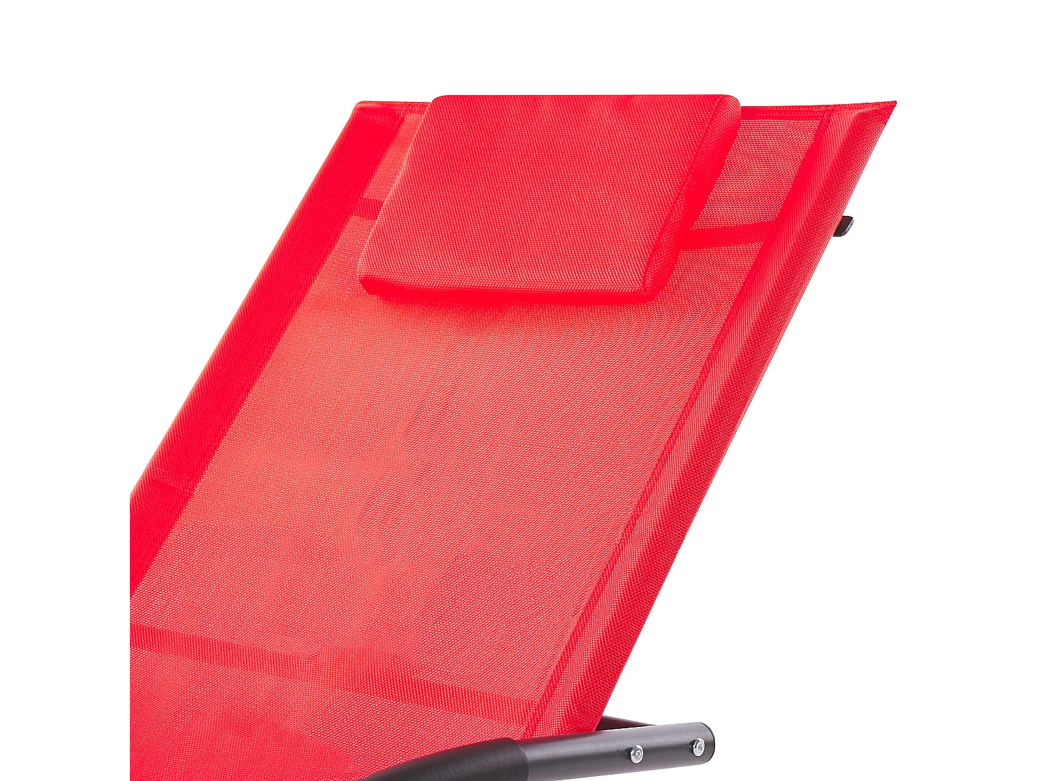 Leżak ogrodowy bujany CARANO II Metal Czerwony