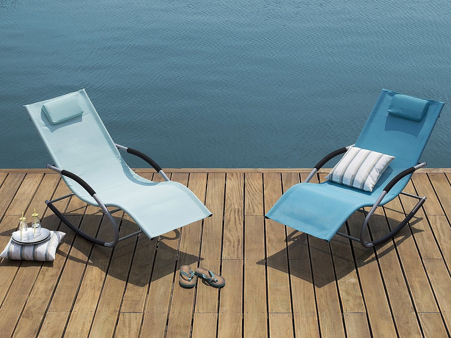 Schommel-ligstoel CARANO Metaal Mintgroen