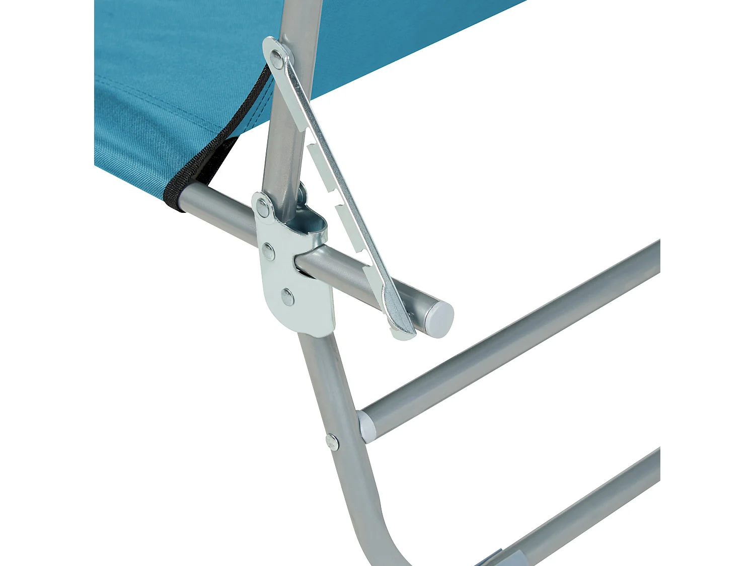 Gartenliege Sonnenliege Sonnendach Strandliege Verstellbar Stahl/Polyester Blau