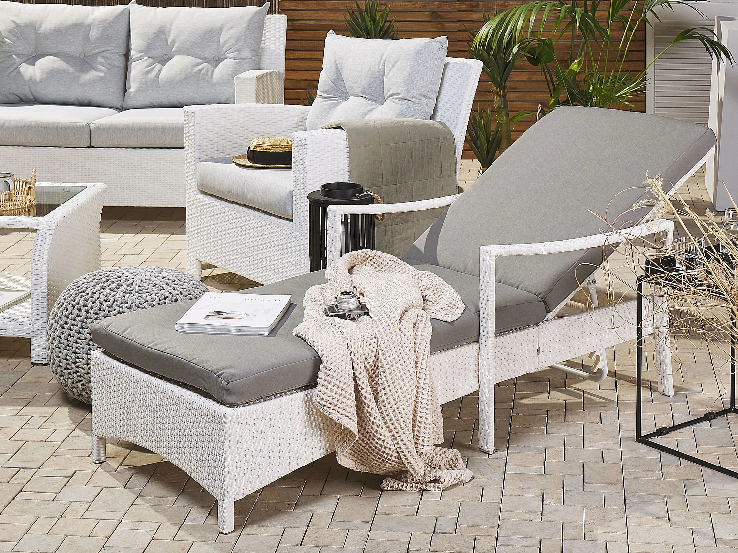 Transat avec coussin VASTO Blanc