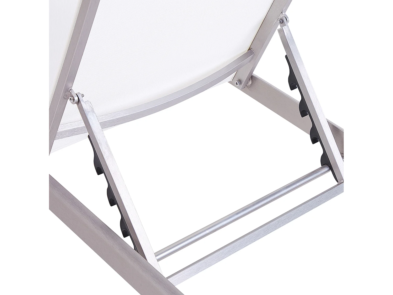 Leżak ogrodowy FOSSATO Rozkładany Metal Biały