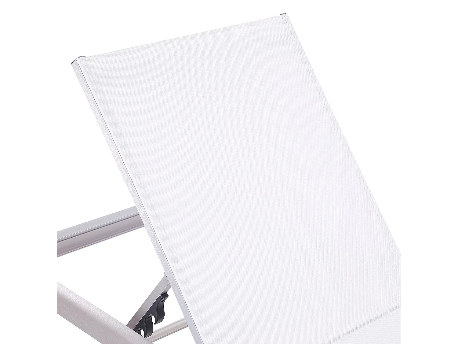 Leżak ogrodowy FOSSATO Rozkładany Metal Biały