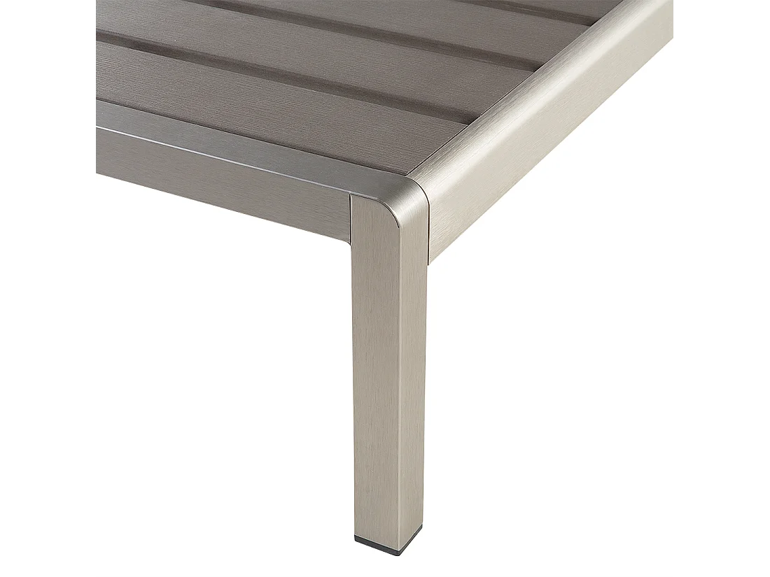 Leżak ogrodowy NARDO Rozkładany Metal Szary