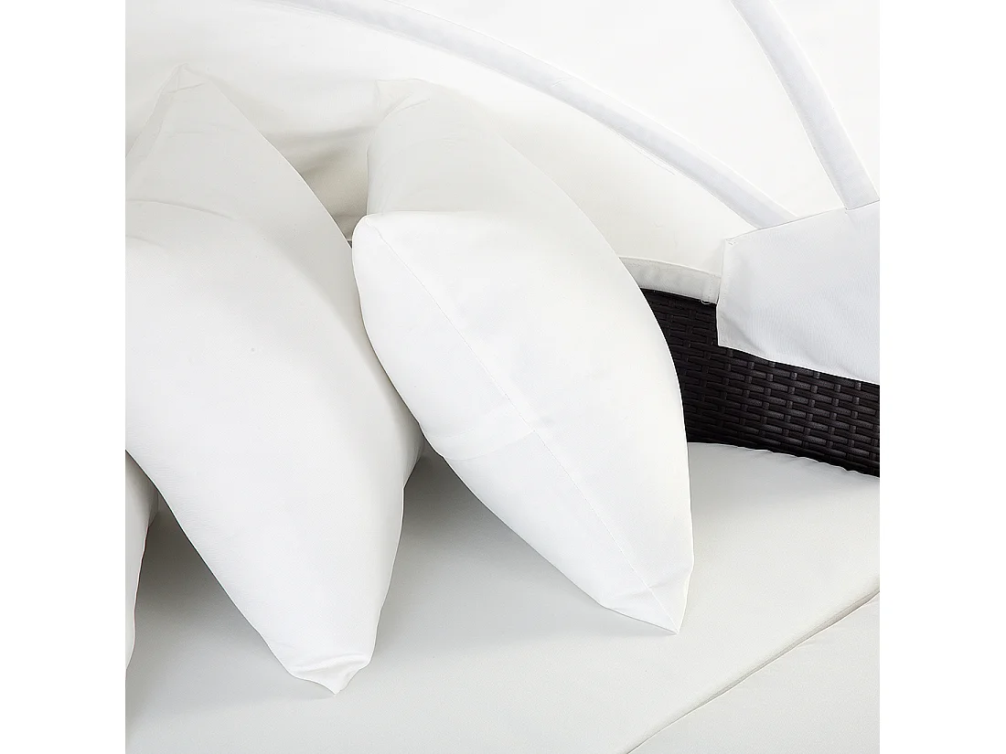 Lit de jardin SYLT LUX Marron foncé