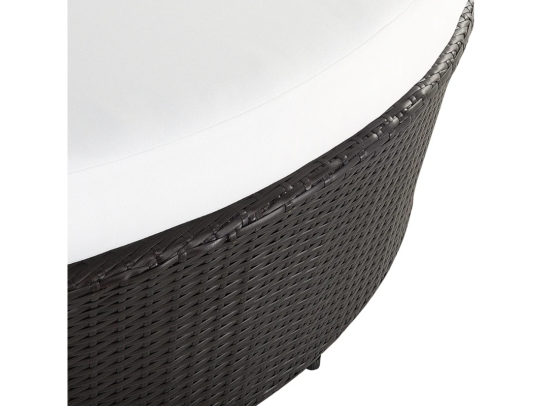 Lit de jardin SYLT LUX Marron foncé