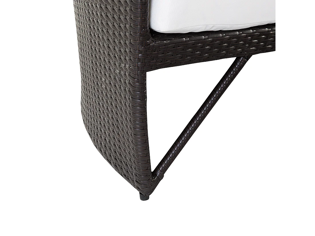 Lit de jardin SYLT LUX Marron foncé