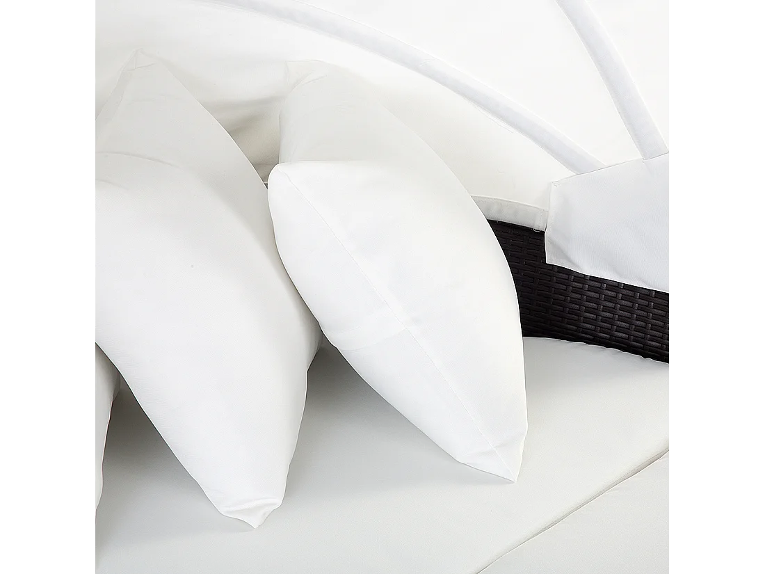 Lit de jardin SYLT LUX Marron foncé