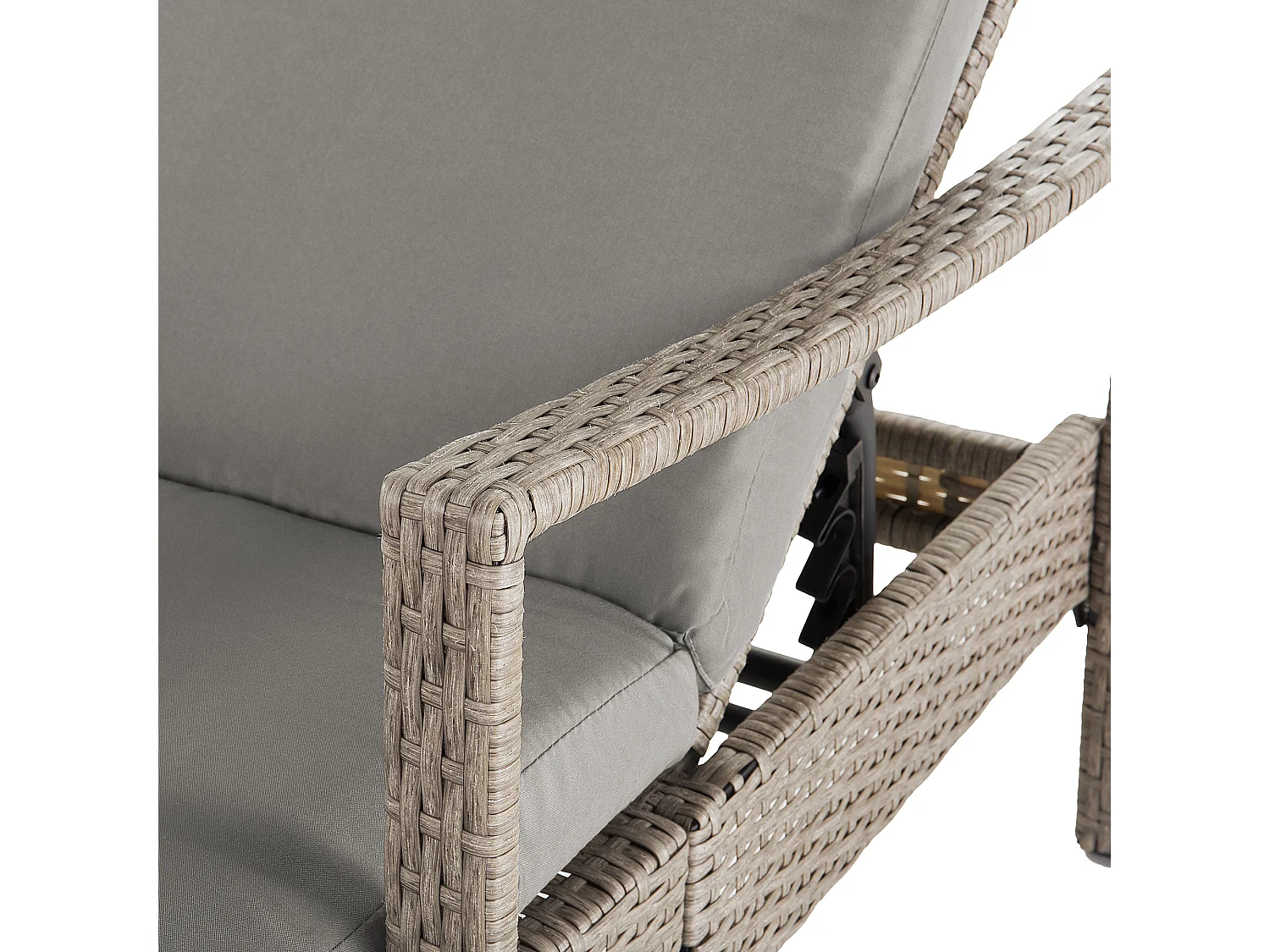 Transat avec coussin VASTO Polyrotin Taupe