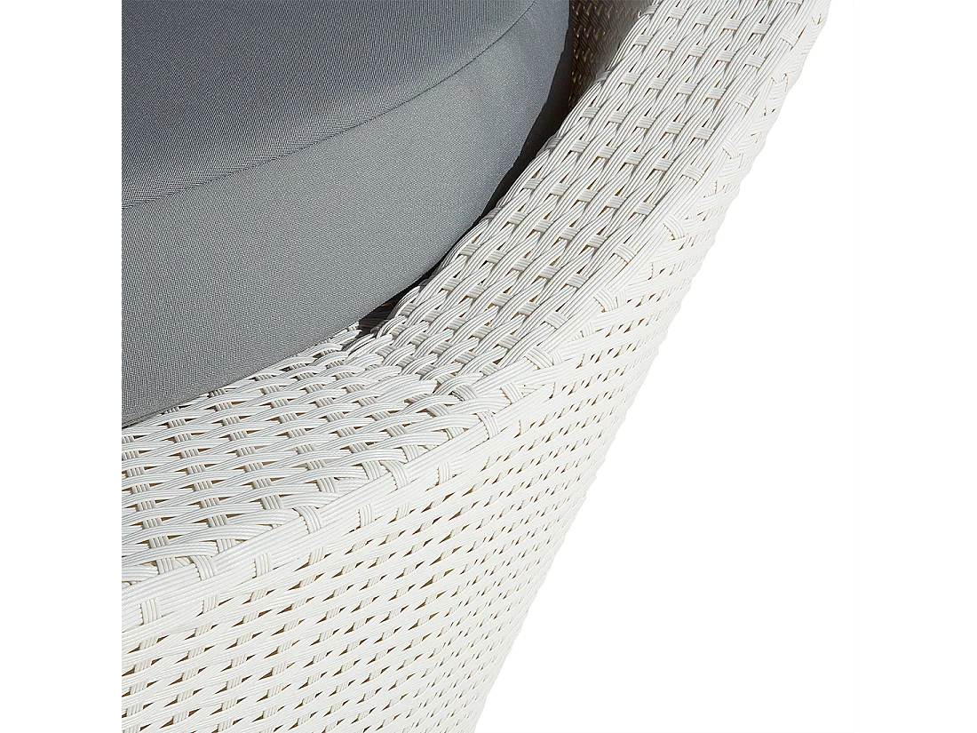 Lit de jardin SYLT Blanc