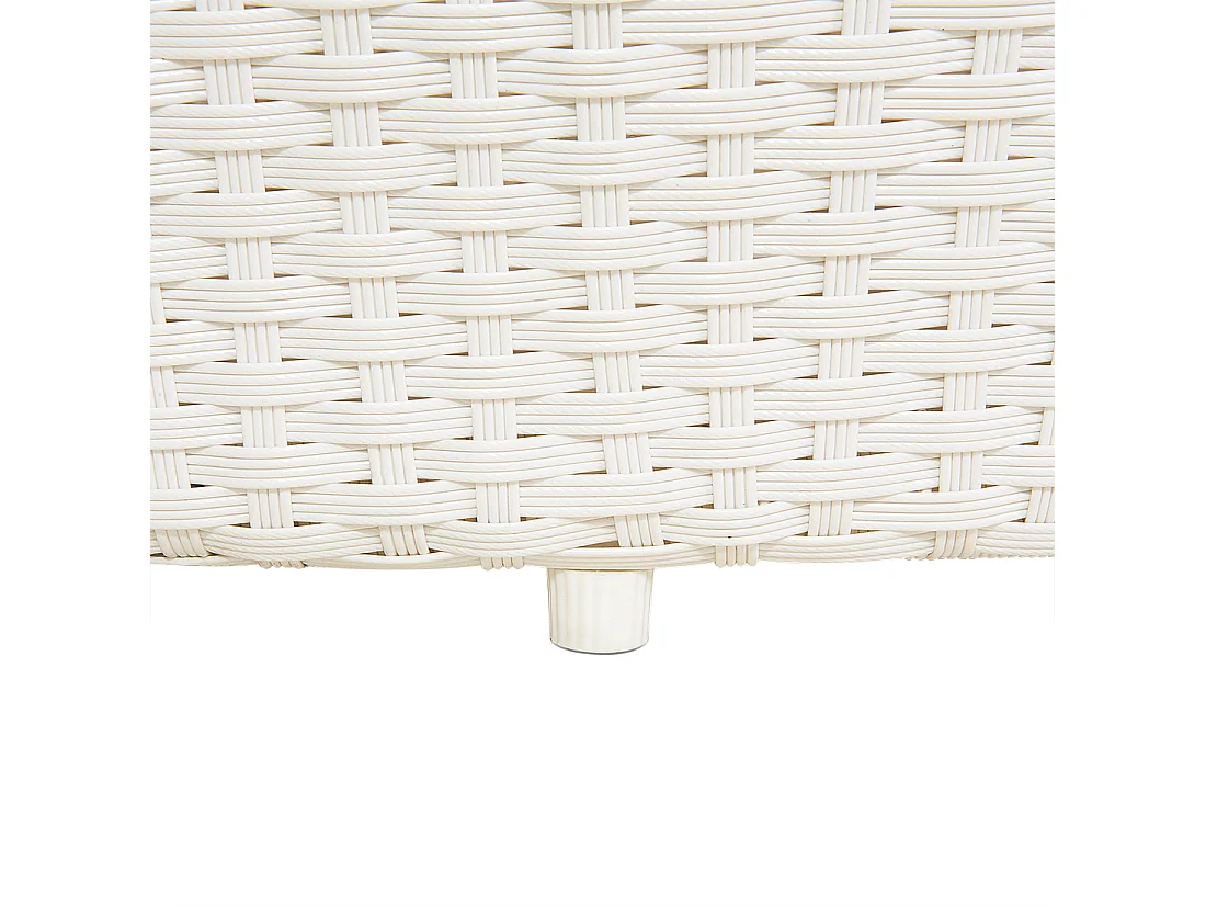 Lit de jardin SYLT Polyrotin Blanc