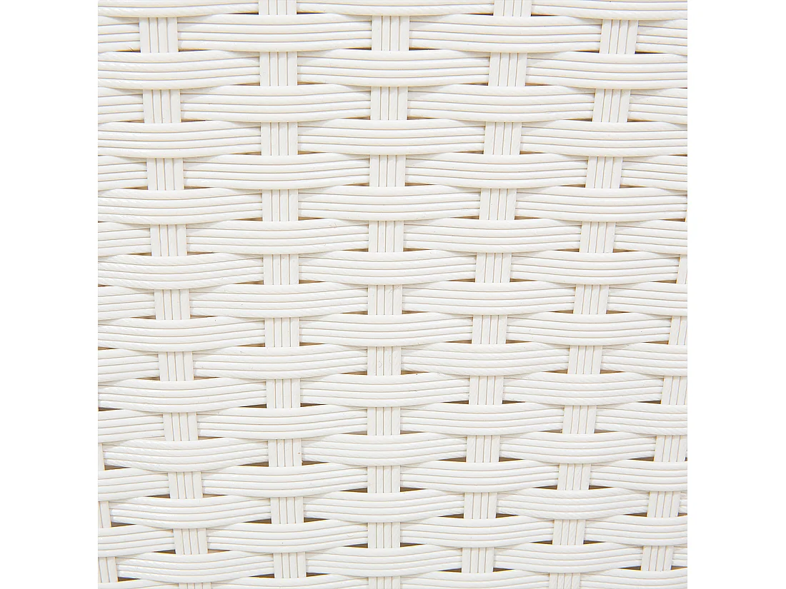 Lit de jardin SYLT Polyrotin Blanc