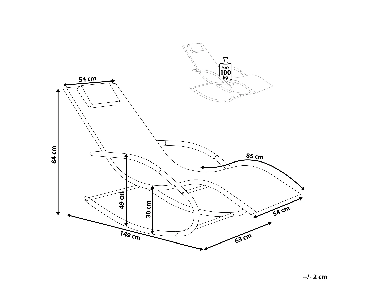 Gartenliege Schaukelliege Liegestuhl Sonnenliege Polyester Limettengrün Carano