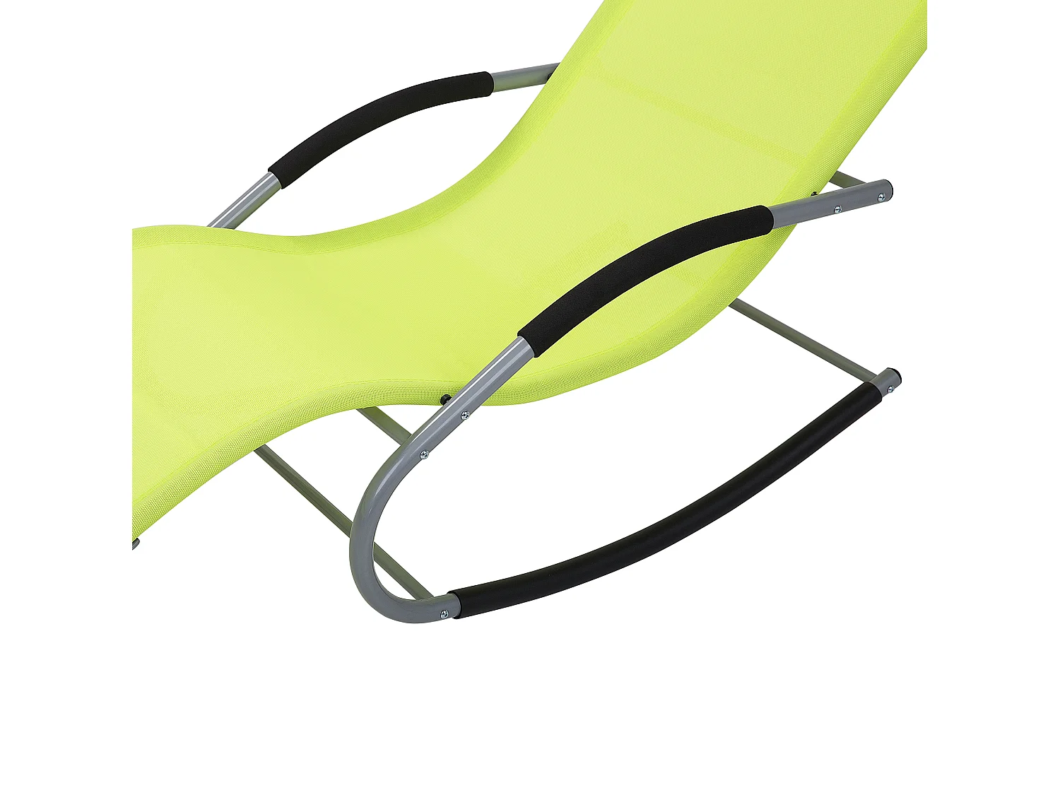 Gartenliege Schaukelliege Liegestuhl Sonnenliege Polyester Limettengrün Carano