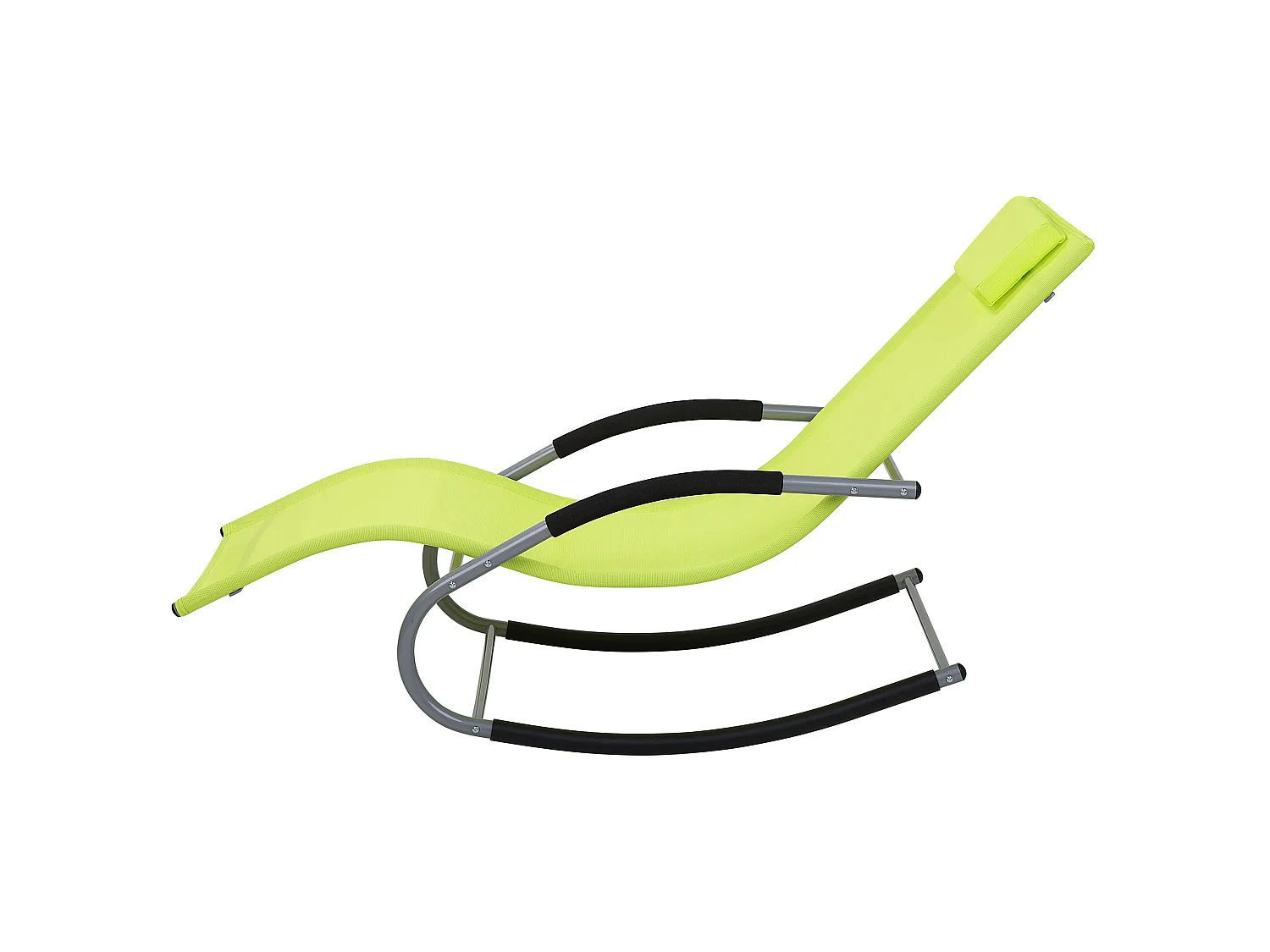 Tuinligstoel Metaal Limegroen CARANO
