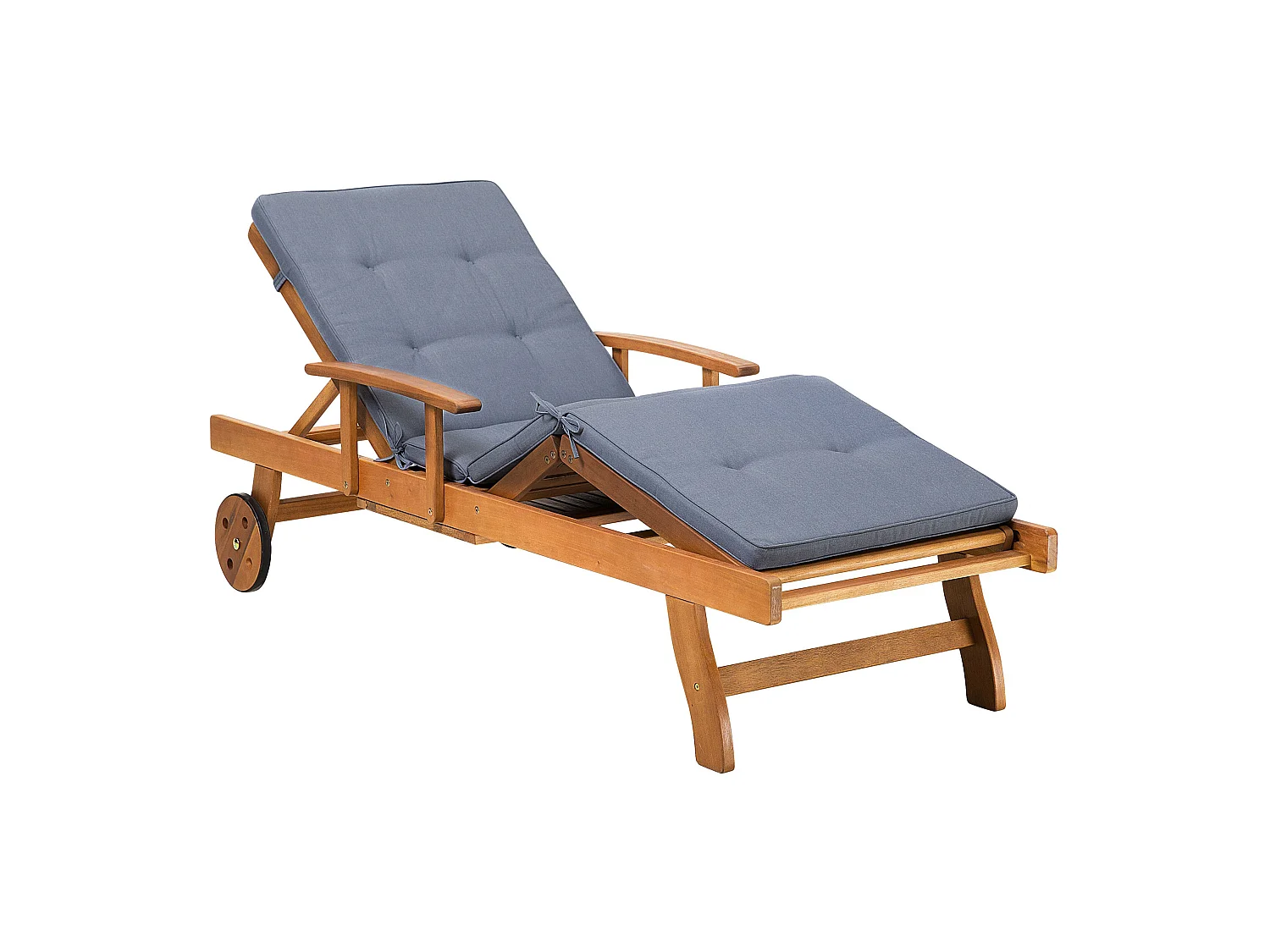 Chaise longue avec coussin Bois Bleu JAVA