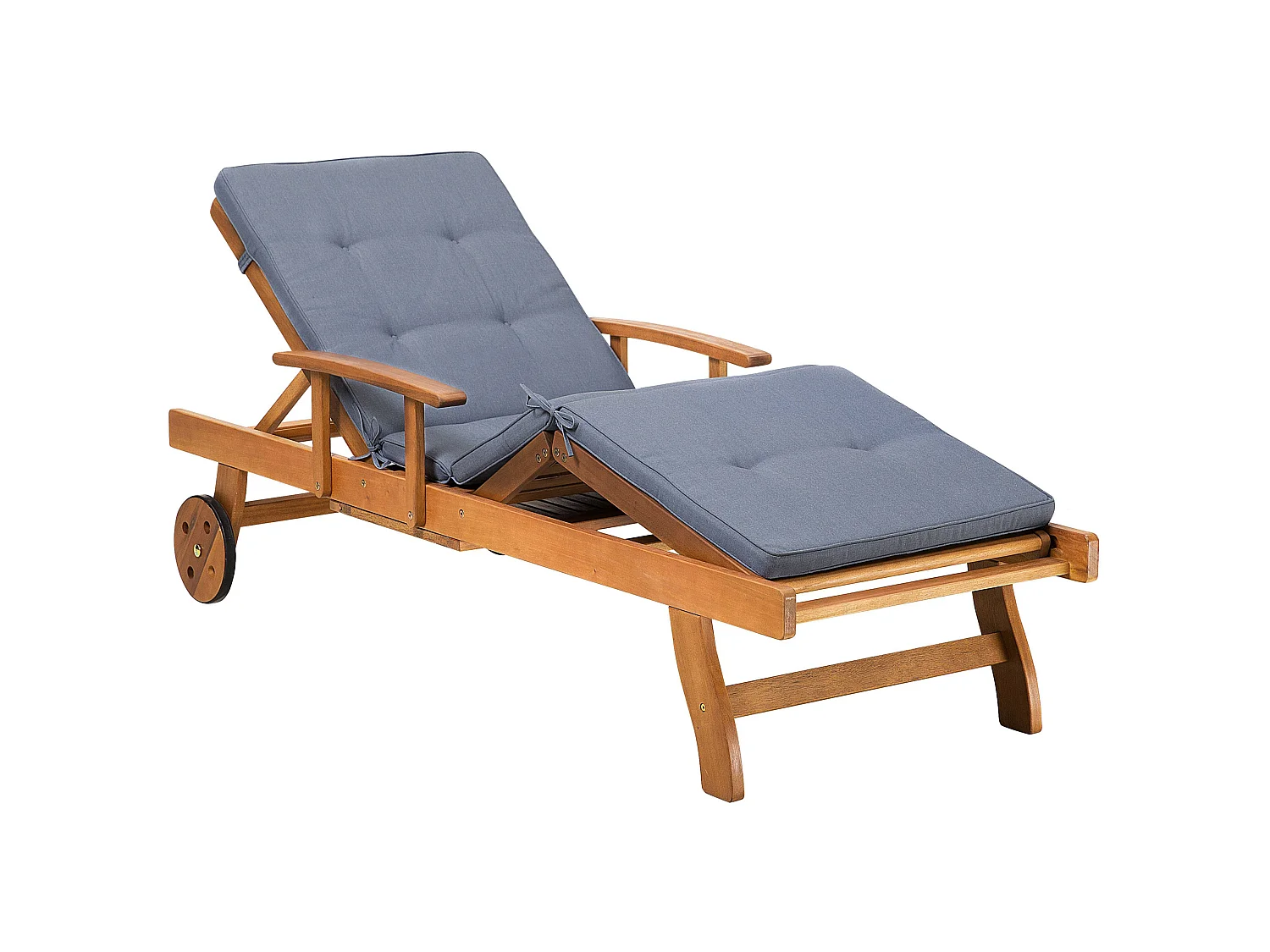 Chaise longue avec coussin Bois Bleu JAVA