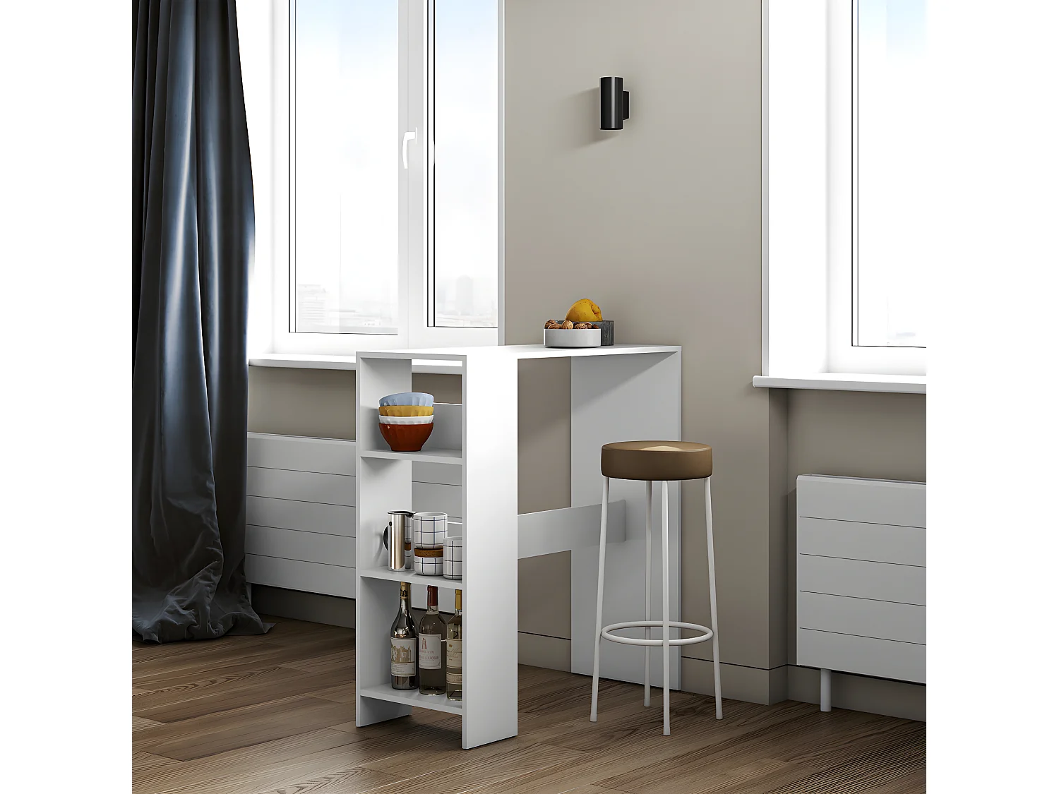 Table bar GAVARNIE - blanc - SYMBIOSIS