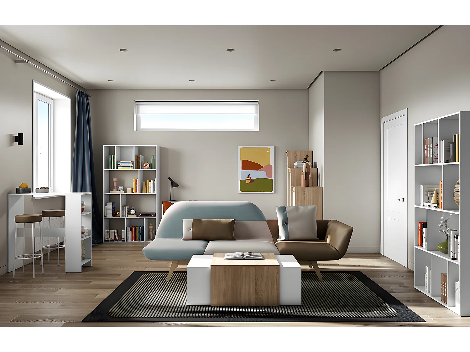 Table bar GAVARNIE - blanc - SYMBIOSIS