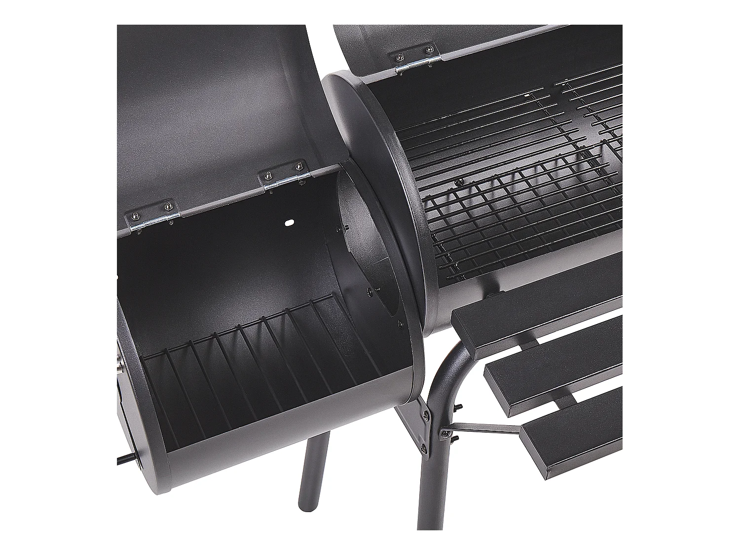 Barbacoa de carbón KATLA con ahumador Metal Negro