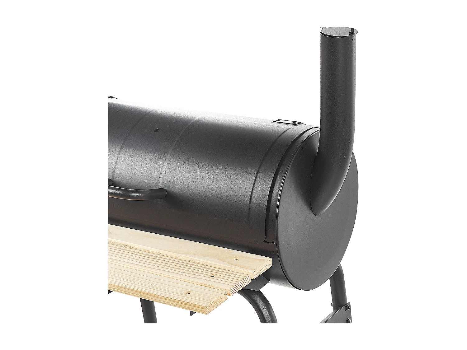 Grill węglowy SATAH Z wędzarnią Metal Czarny