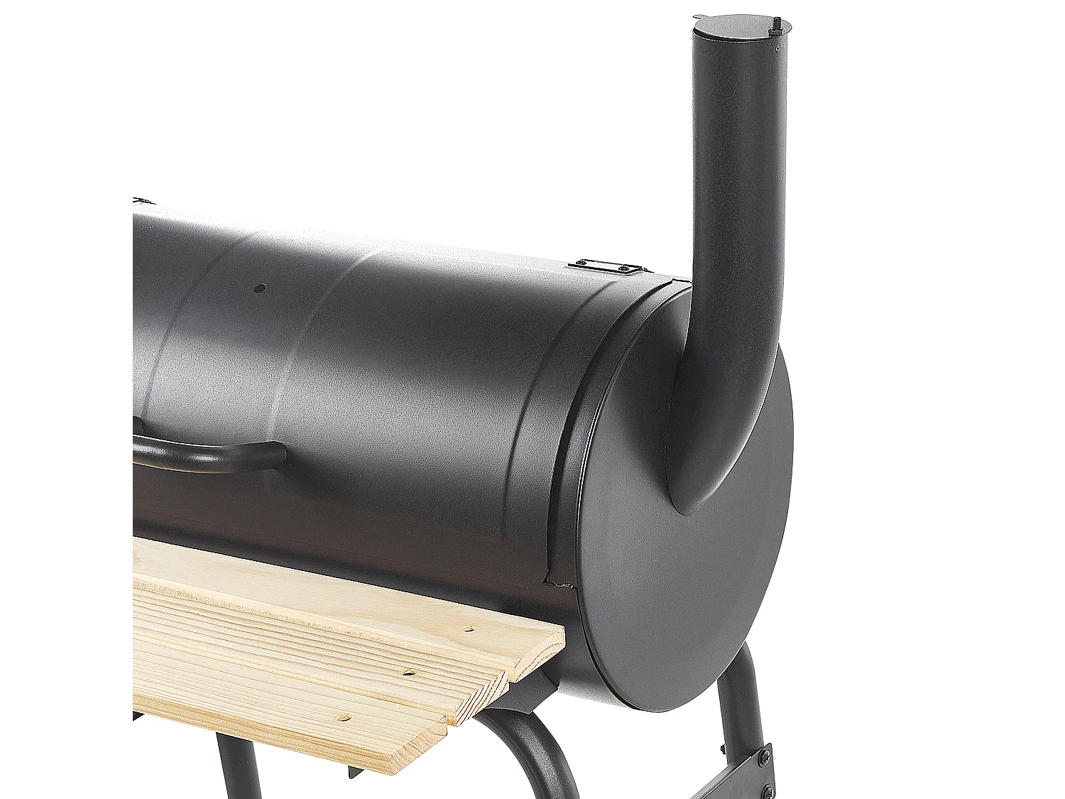 Charcoal BBQ Grill SATAH with Smoker Metal Black