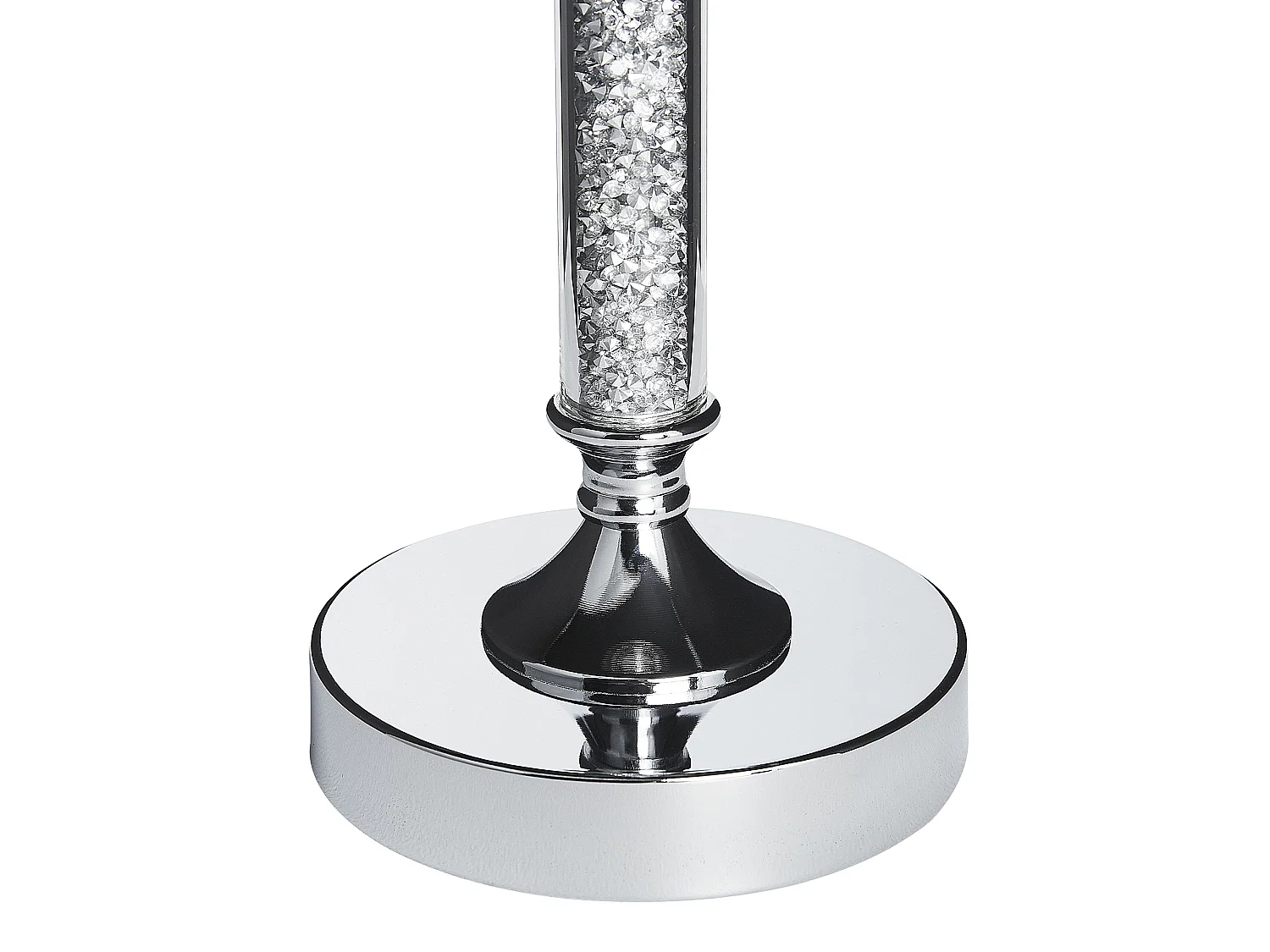 Bougeoir ABBEVILLE Verre 41 cm Argenté