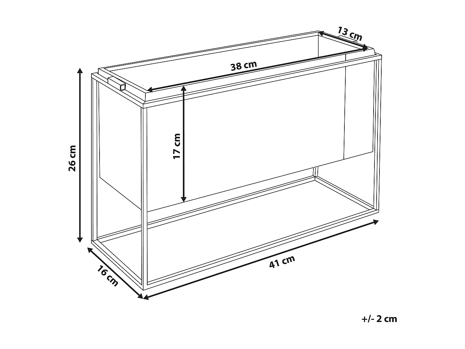 Kaarshouder AMAMI Metaal 26 cm Zwart/goud