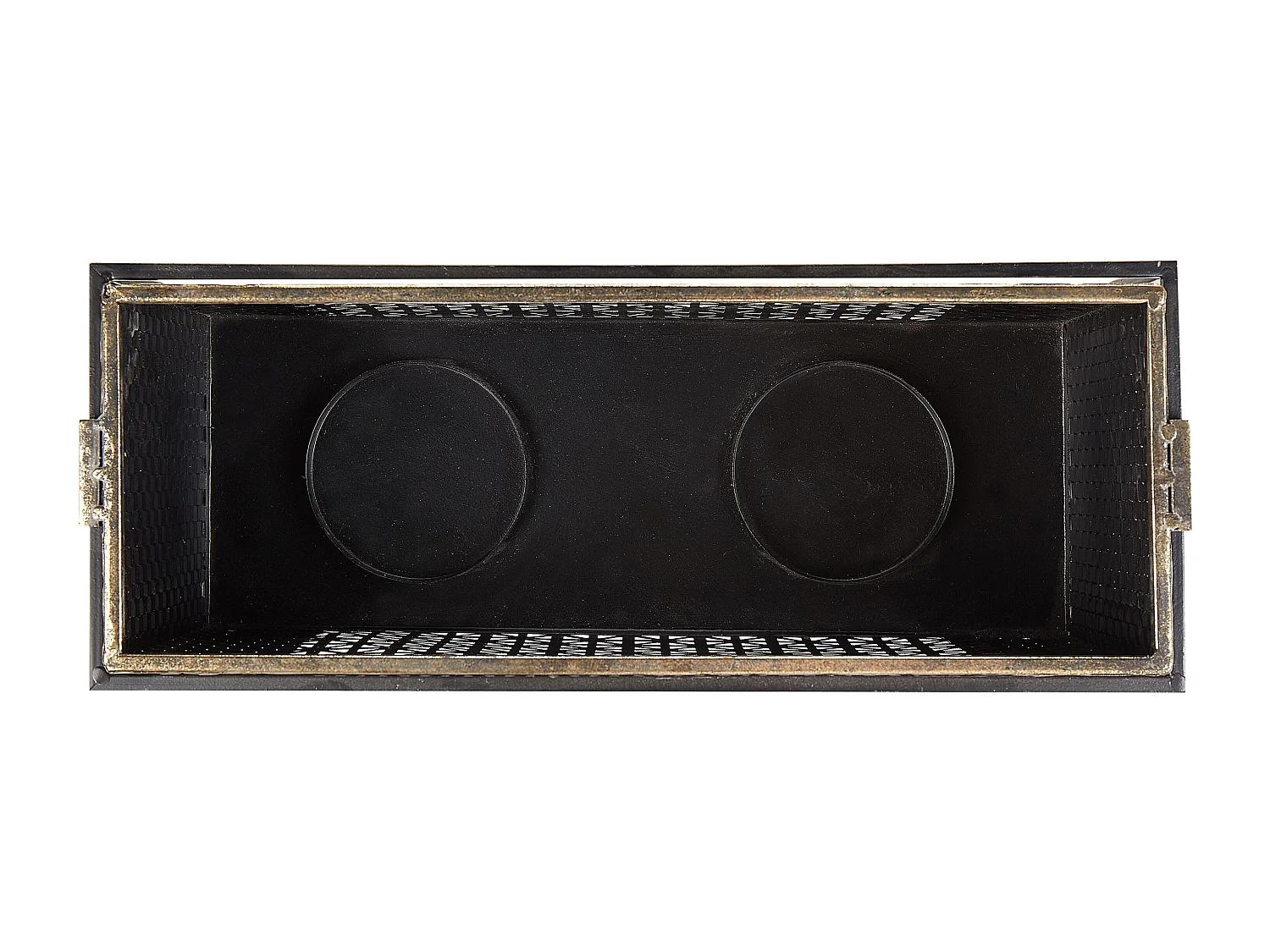 Bougeoir AMAMI Métal 26 cm Noir/doré