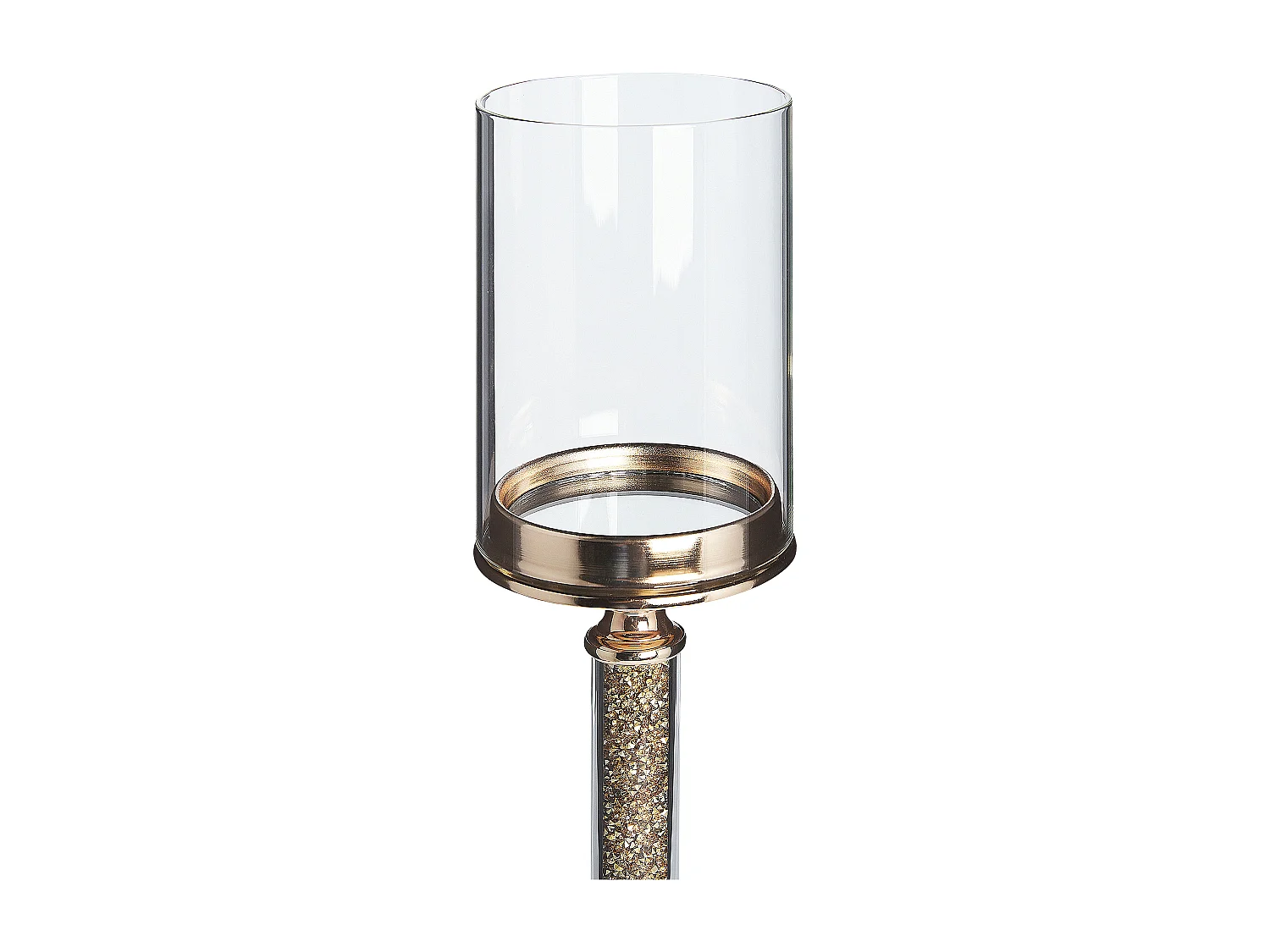 Kaarshouder ABBEVILLE Glas 48 cm Goud