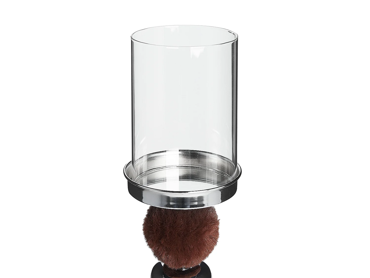Bougeoir PADRE Verre 38 cm Marron