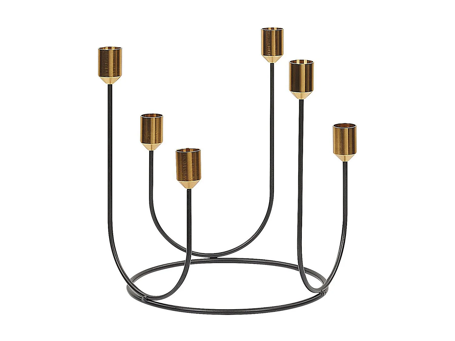 Candelabro PANAY Metal 25 cm Preto