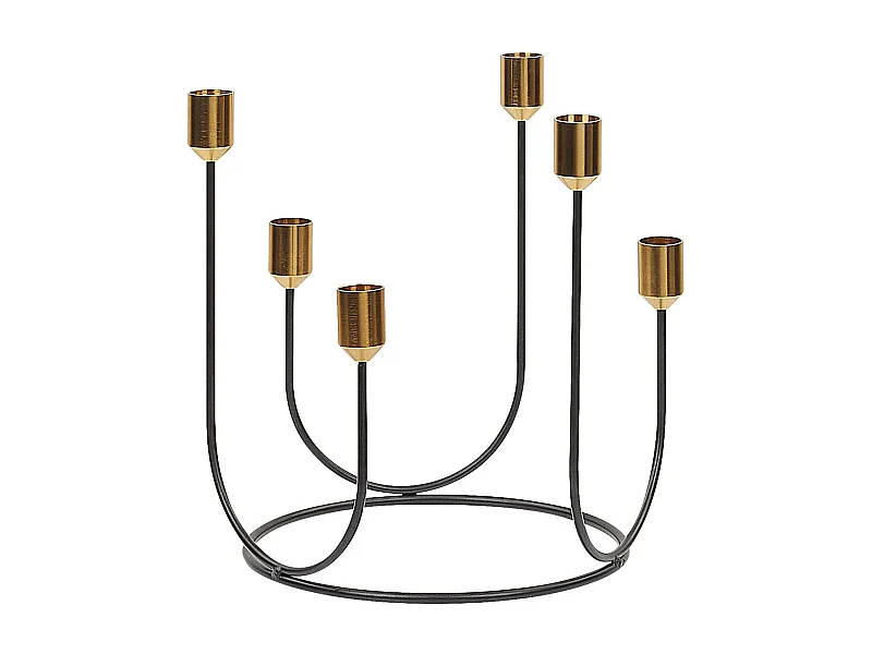 Portacandele PANAY Metallo 25 cm Nero