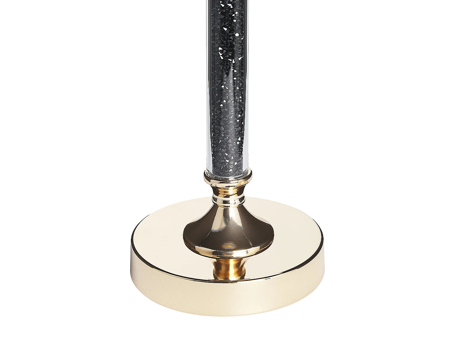 Kerzenständer ABBEVILLE Glas 48 cm Schwarz