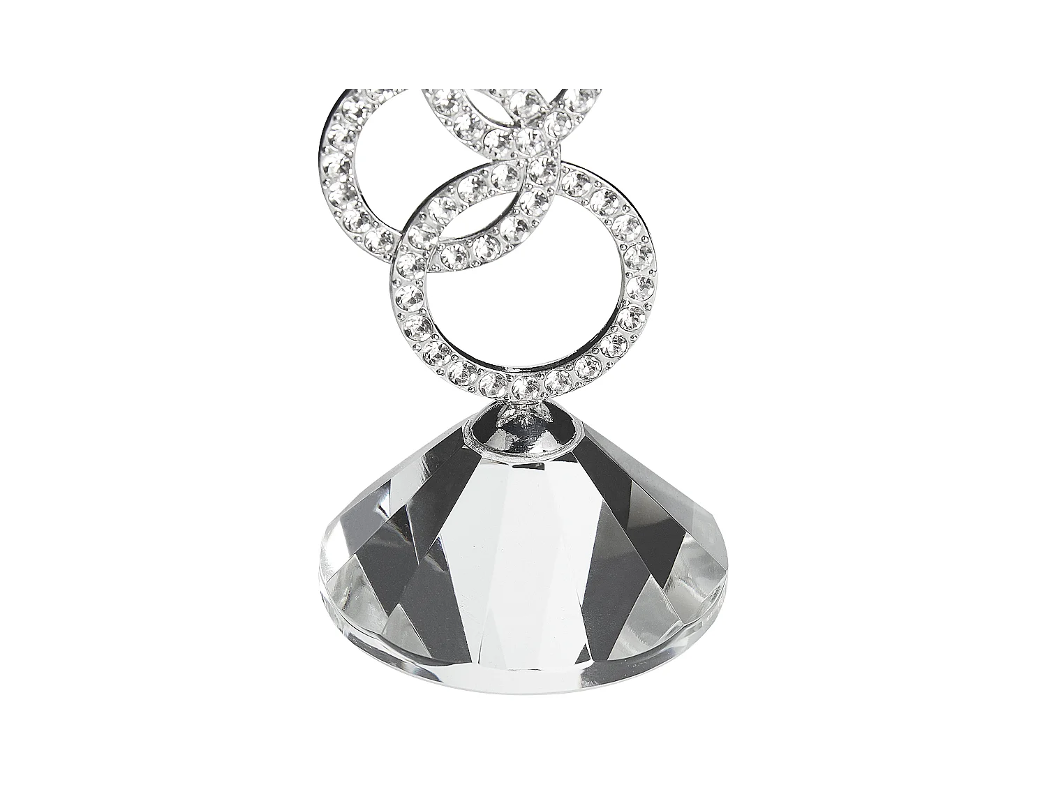 Candelabro OVIEDO Vidro 27 cm Prateado