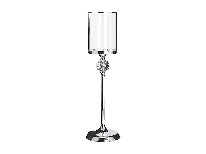 Kaarshouder COTUI Glas 58 cm Zilver