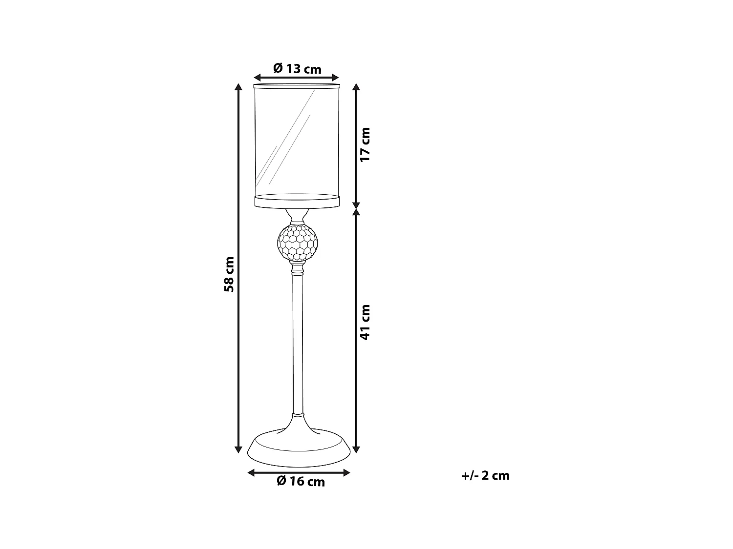 Klassischer Kerzenständer für besonderes Flair silber Cotui