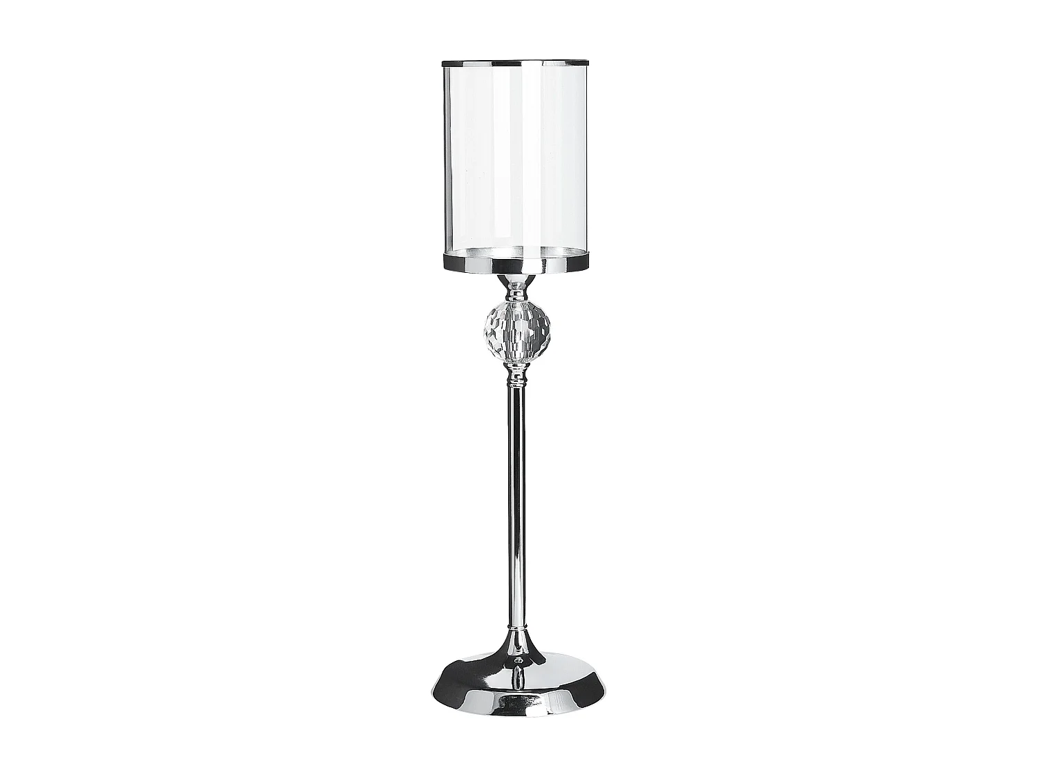 Bougeoir COTUI Verre 58 cm Argenté
