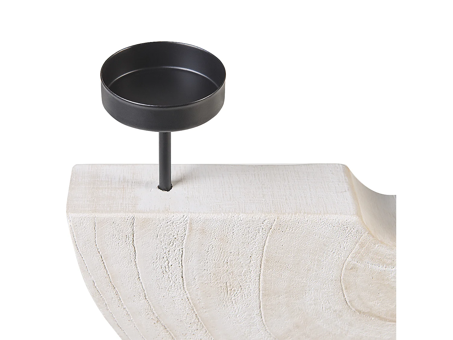 Bougeoir APANGO Bois 35 cm Blanc