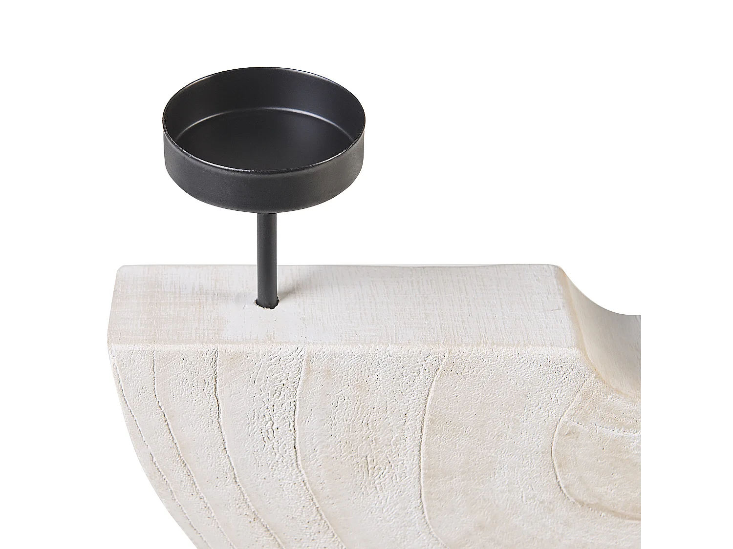 Bougeoir APANGO Bois 35 cm Blanc