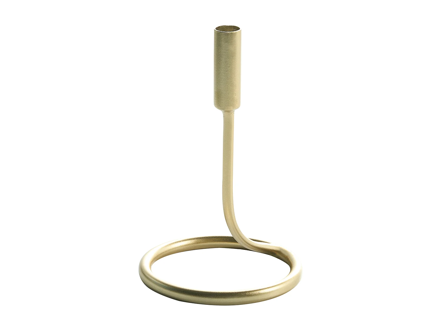 Zestaw 2 świeczników BUNYU Metal 19/28 cm Złoty