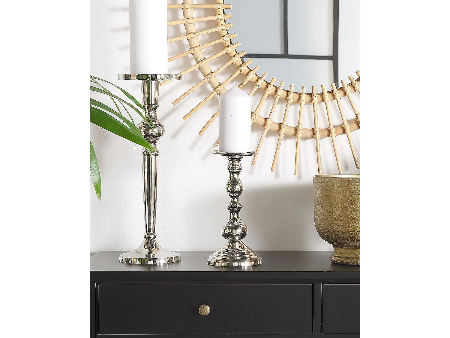 Candelabro BUSAT Metal 24 cm Prateado