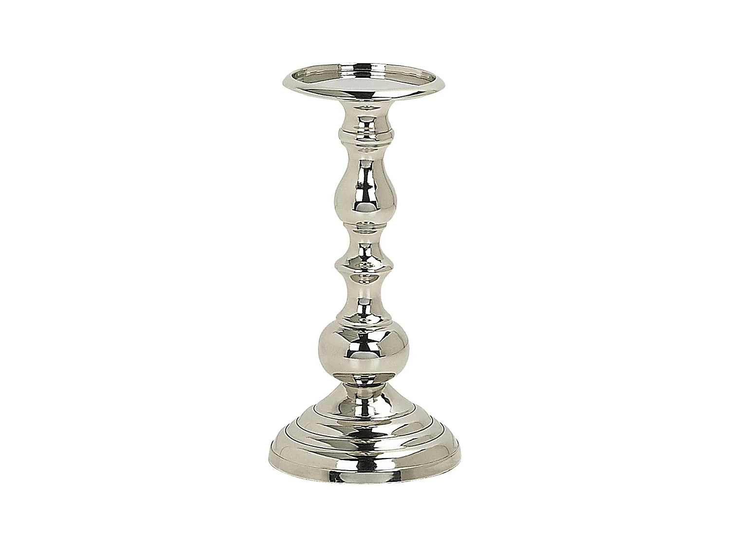 Bougeoir BUSAT Métal 24 cm Argenté