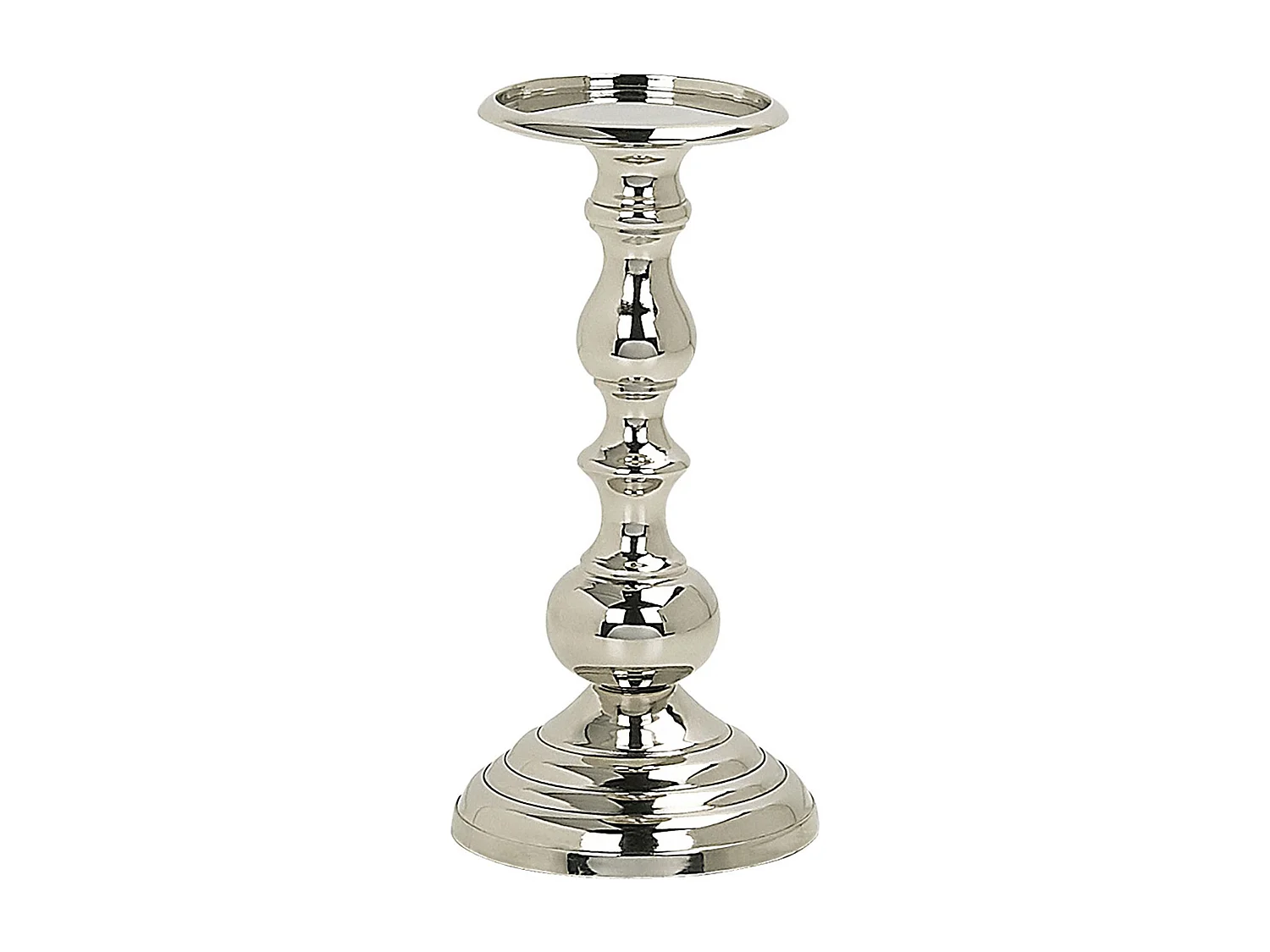 Portacandele BUSAT Metallo 24 cm Argento