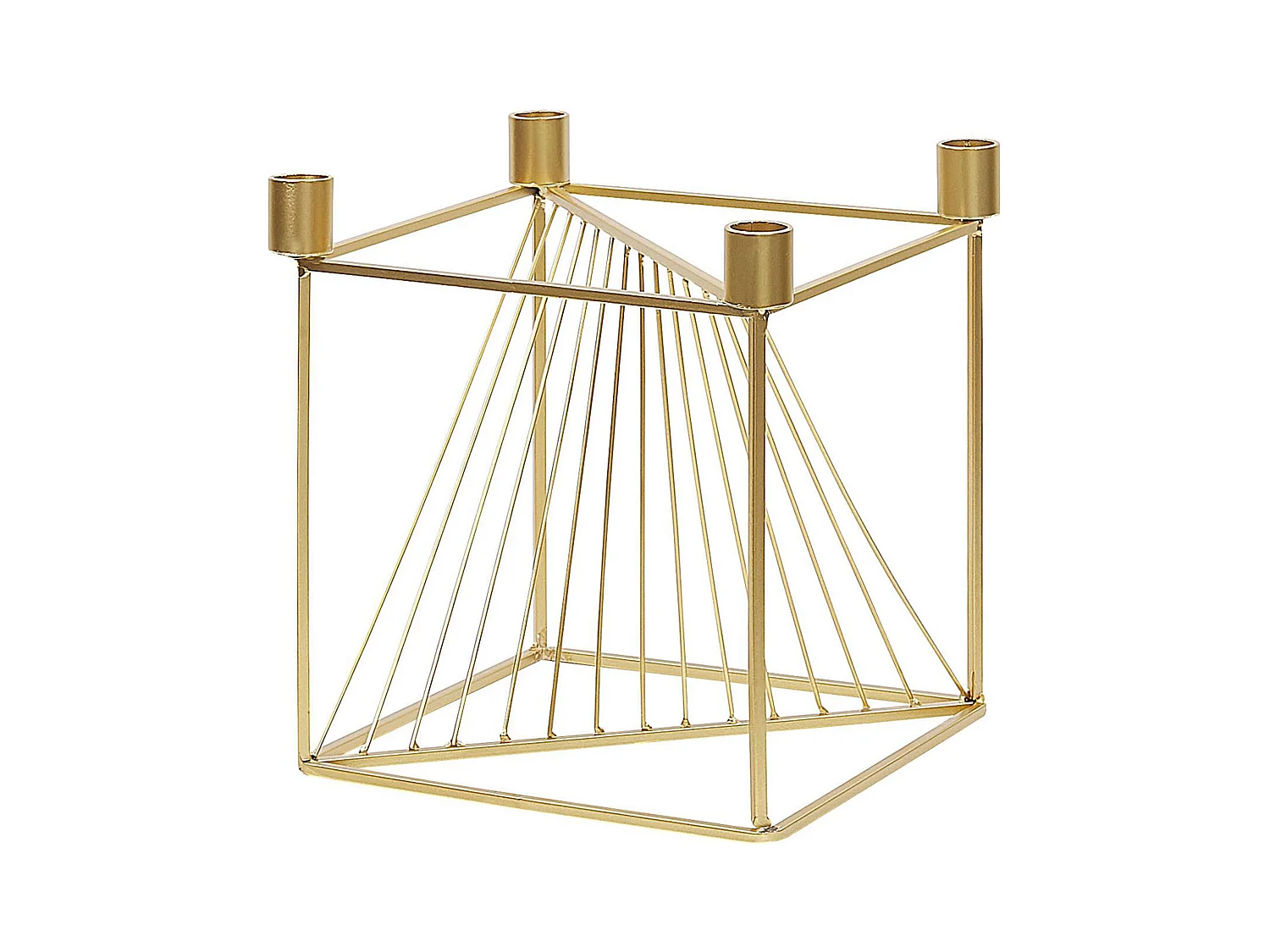 Kerzenständer MINDORO Metall 23 cm Gold