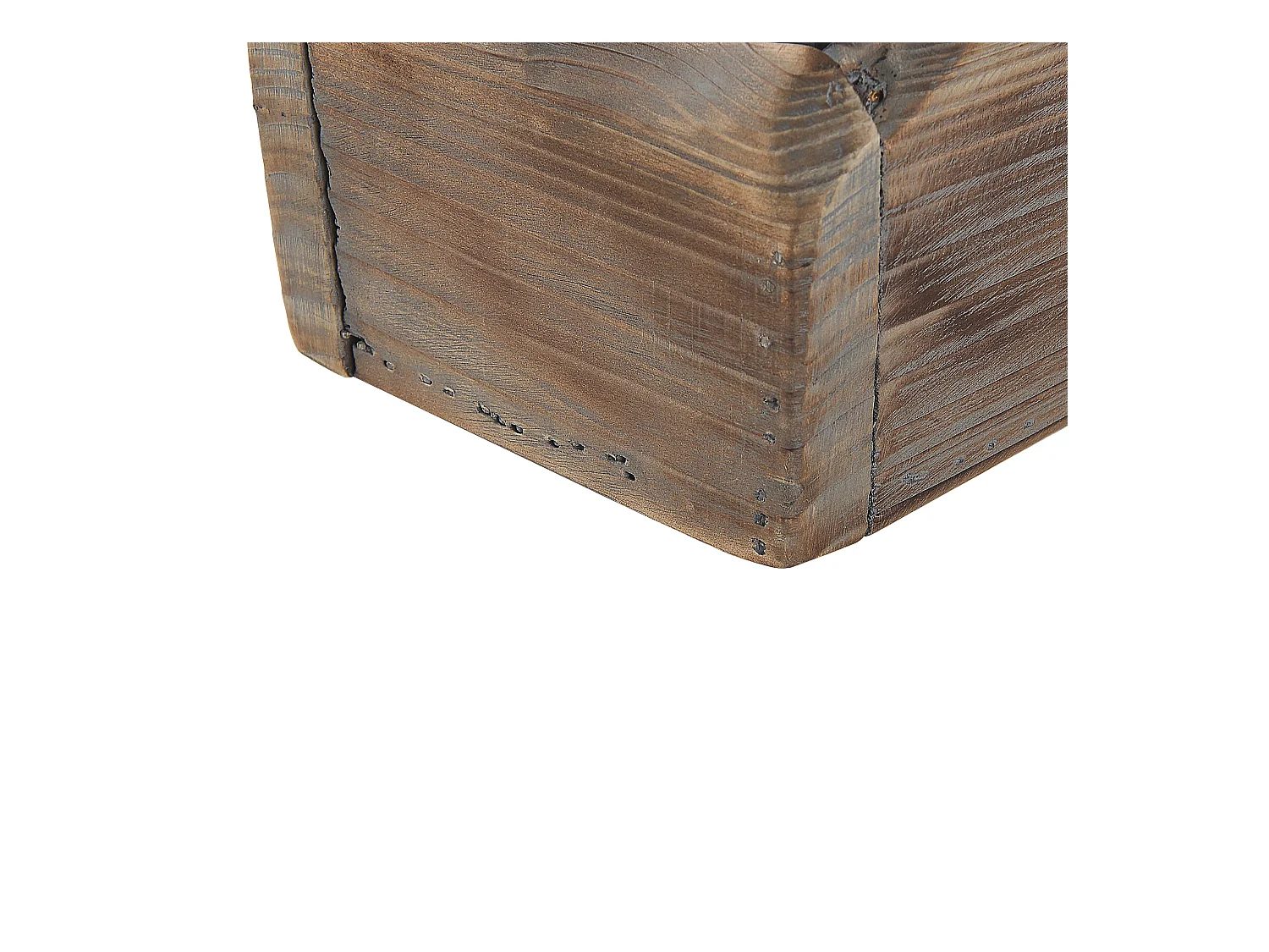 Lot de 2 bougeoirs PLATEROS Bois de sapin 15/12 cm Marron foncé